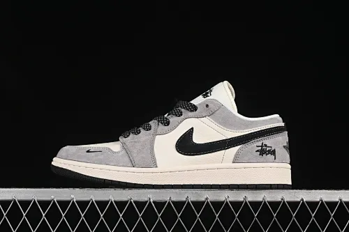 All categories Air Jordan Jordan series basketball shoes Air Jordan 1 Low High-end customized low-top sneakers Air Jordan 1 Low AJ1 Joe 1 Stucci co-branded black hooks and stars High-end customized low-top retro basketball shoes XX3318-508